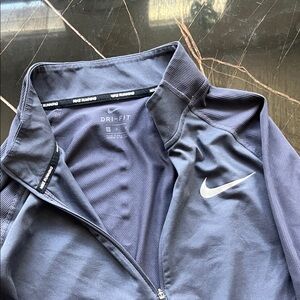 Nike Dri-FIT Slate blue half zip running